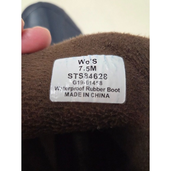 SPERRY Top-sider Saltwater Brown Leather Waterproof Rubber Duck Boots Womens 7.5 - Picture 7 of 8